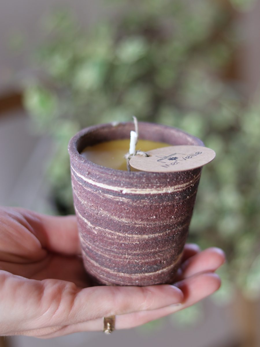 Bougie Céramique Cire d'abeille